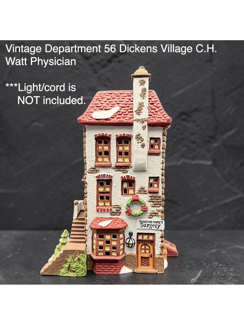 Vintage Department 56 Dickens Village C.H. Watt Physician #5568-9 1990 w/ Box